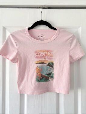 Pacsun LA Pink Capri Baby Tee